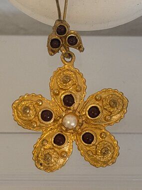 Traditional Turkish Ottoman Earrings Costume 24kt Gold over bronze